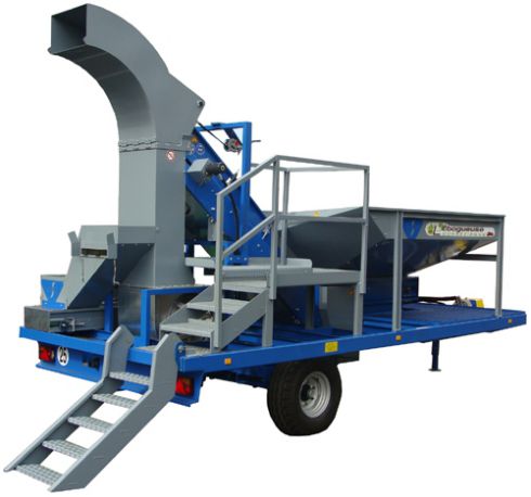 B.S.I. Remorque d&lsquo;éboguage et triage châtaignes