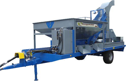 Remorque ébogage et triage châtaignes, cliquez pour en savoir plus....