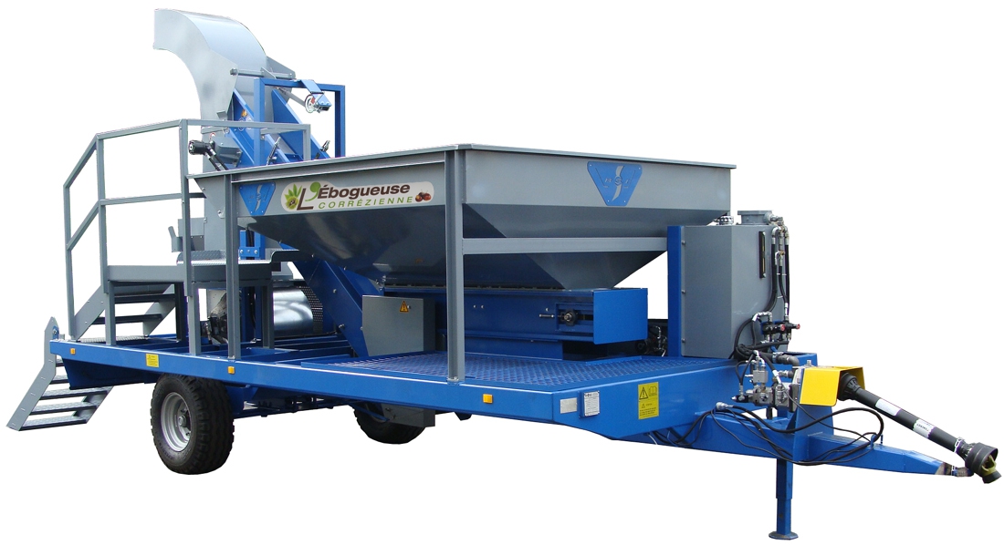 B.S.I. Remorque d&lsquo;éboguage et triage châtaignes