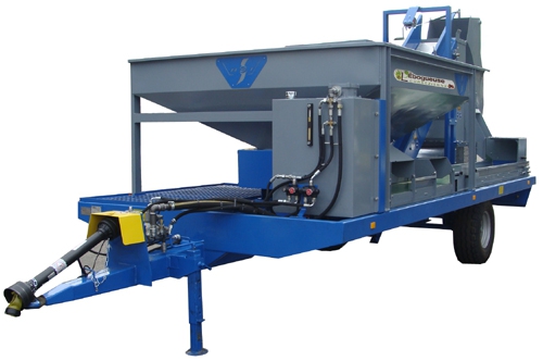 B.S.I. Remorque d&lsquo;éboguage et triage châtaignes