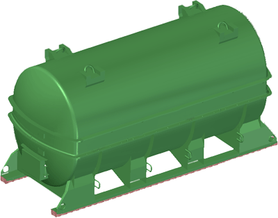 B.S.I. Conteneur de transport pour l&lsquo;armée ( CAO )